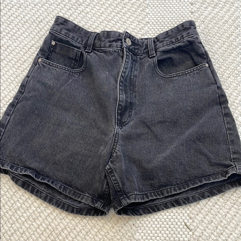 Zara black Mom shorts